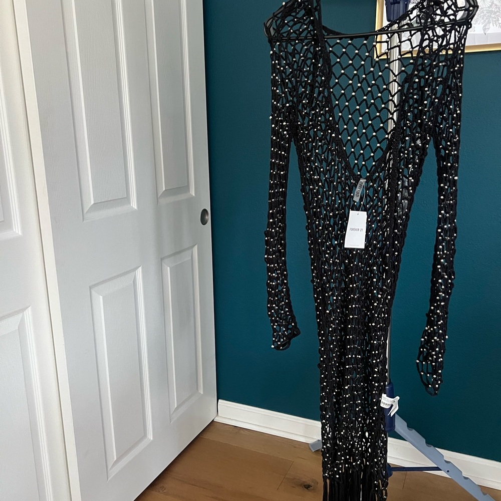 Brand New Elegant Black Beaded Dress